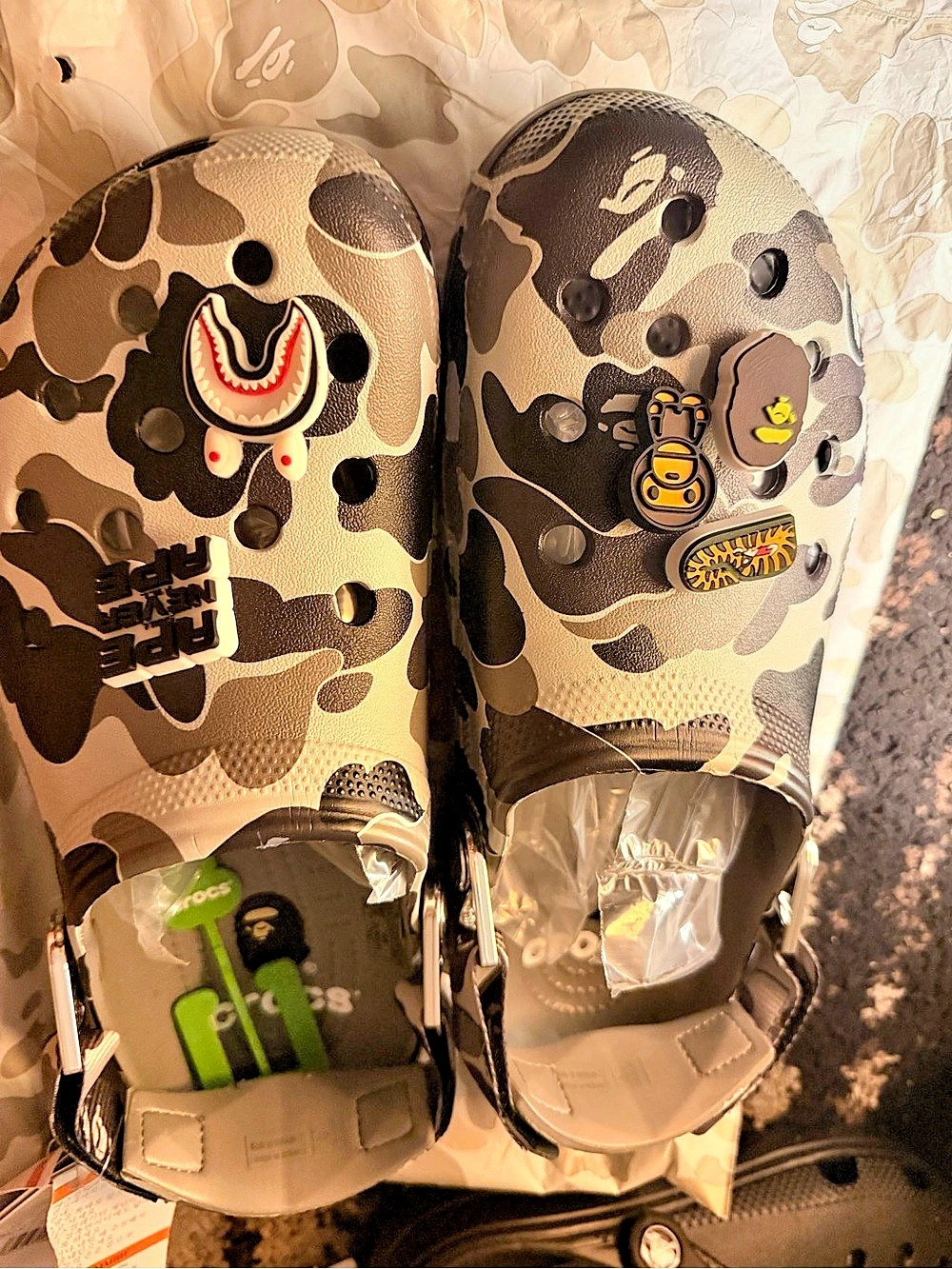 Crocs BAPE x Crocs Classic Clog ABC Camo Classic Clog Shoes NWT